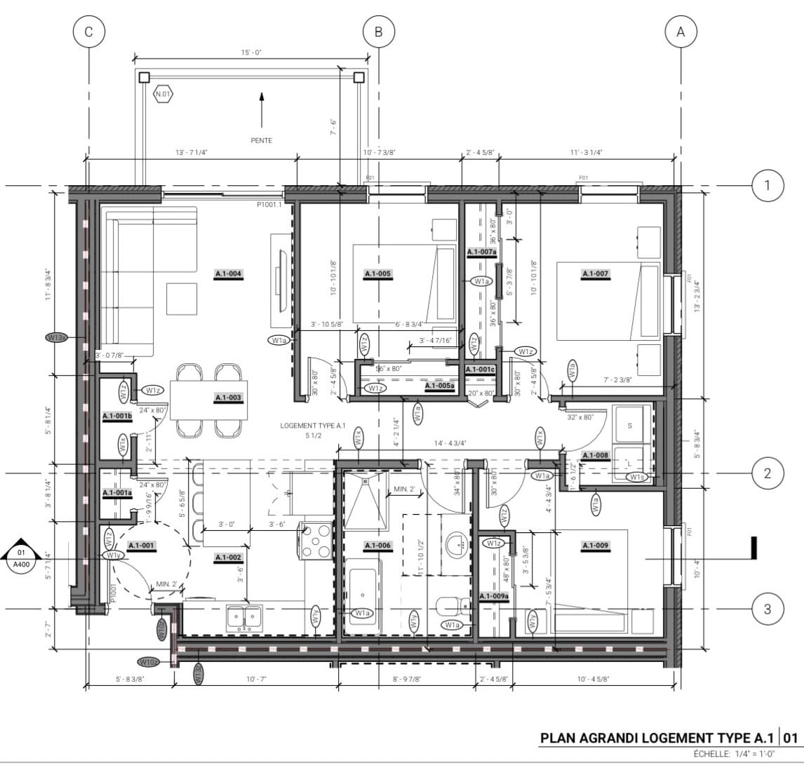 Apt. 105 — 601 Allée Gérard-Laurendeau